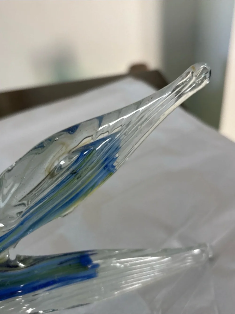 Hand Blown Glass Marlin ? Fish. EUC